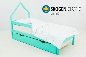 Детская кровать-домик мини Skogen мятная в Ярославле