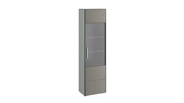 Одностворчатый шкаф Наоми для посуды, цвет Фон серый, Джут ТД-208.07.25 в Рыбинске
