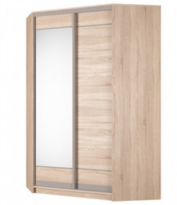 Угловой шкаф Аларти (YA-230х1400(602) (4) Вар. 5; двери D1+D2), с зеркалом в Ярославле
