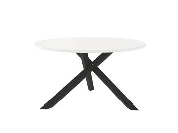 Круглый столик Триада-15Д, черный/белый в Рыбинске