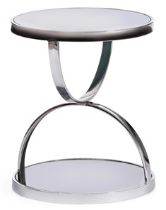 Стеклянный столик GROTTO (mod. 9157) металл/дымчатое стекло, 42х42х50, хром в Ярославле