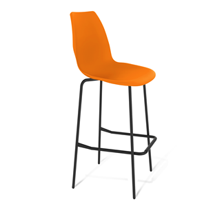 Барный стул SHT-ST29/S29 (оранжевый ral2003/черный муар) в Ярославле