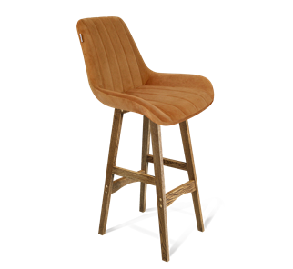 Барный стул SHT-ST37 / SHT-S65 (горчичный/дуб брашированный коричневый) в Ярославле