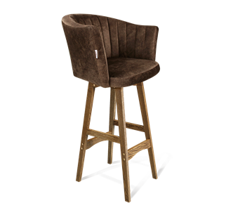 Барный стул SHT-ST42-1 / SHT-S65 (кофейный трюфель/дуб брашированный коричневый) в Ярославле