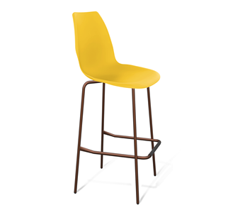 Барный стул SHT-ST29/S29 (желтый ral 1021/медный металлик) в Ярославле