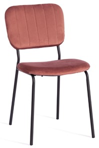 Кухонный стул CAROL (mod. UC06) 45х56х82 Coral (коралловый) HLR44 / черный арт.20055 в Ярославле