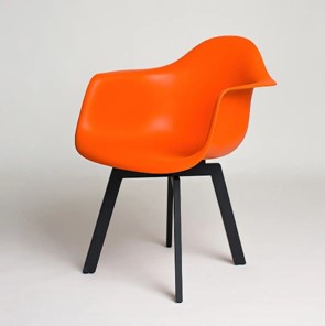 Обеденный стул derstuhl DSL 330 Grand Black (Оранжевый) в Ярославле