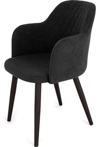 Обеденный стул Эспрессо-1, ноги черные круглые XXL (R38)/велюр T190 Горький шоколад в Ярославле
