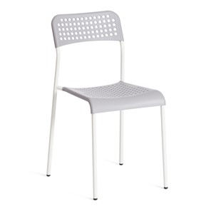 Обеденный стул ADDE (mod.C-049) металл/пластик, 39х49х78, Grey (серый) /White (белый) арт.19256 в Рыбинске