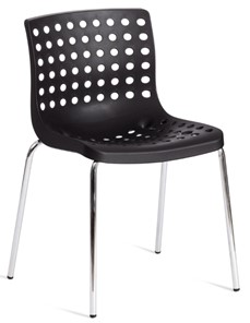 Обеденный стул SKALBERG (mod. C-084-A) 46х56х79 Black (черный) / Chrome (хром) арт.19258 в Рыбинске