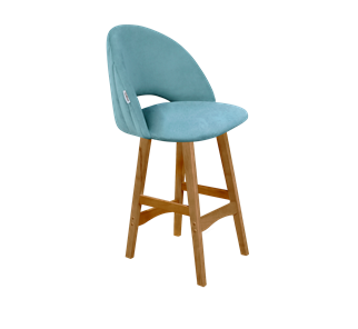 Полубарный стул SHT-ST34-1 / SHT-S65-1 (голубая пастель/светлый орех) в Ярославле