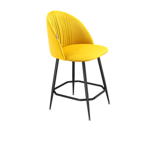 Полубарный стул SHT-ST35-1 / SHT-S148-1 (имперский жёлтый/черный муар) в Ярославле