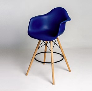 Барный стул derstuhl DSL 330 Wood bar (темно-синий) в Ярославле