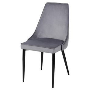 Дизайнерский стул Лорд СРП-071 Эмаль черная Веллюто серый в Ярославле