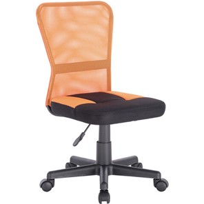 Кресло компьютерное Brabix Smart MG-313 (без подлокотников, комбинированное, черное/оранжевое) 531844 в Ярославле