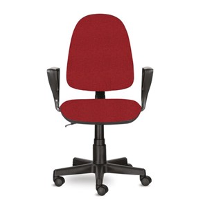 Офисное кресло Brabix Prestige Ergo MG-311 (регулируемая эргономичная спинка, ткань, красное) 532424 в Ярославле