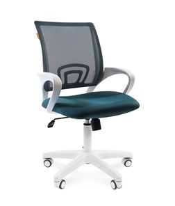 Кресло офисное CHAIRMAN 696 white, ткань, цвет зеленый в Рыбинске