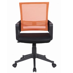 Кресло Brabix Balance MG-320 (с подлокотниками, комбинированное черное/оранжевое) 531832 в Рыбинске