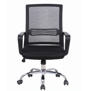 Офисное кресло Brabix Daily MG-317 (с подлокотниками, хром, черное) 531833 в Ярославле
