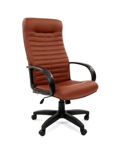 Кресло офисное CHAIRMAN 480 LT, экокожа, цвет коричневый в Ярославле