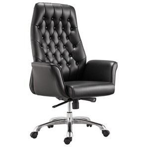 Кресло офисное BRABIX PREMIUM "Legacy EX-750", синхромеханизм, алюминий, экокожа, черное, 532492 в Ярославле