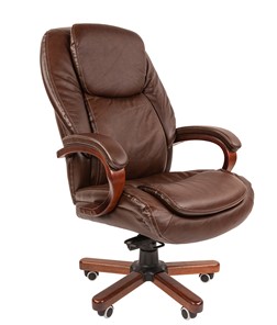 Кресло компьютерное CHAIRMAN 408, коричневый в Ярославле