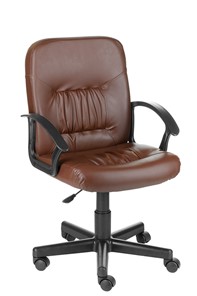Офисное кресло Чат кожзам коричневый в Ярославле