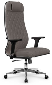Кресло офисное Мetta L 1m 40M/2D Infinity Easy Clean (MPES) топган, нижняя часть 17834 серый в Ярославле