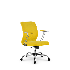 Кресло компьютерное SU-Mr-4/подл.078/осн.003 желтый в Ярославле