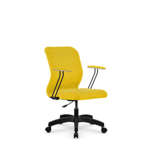 Кресло компьютерное SU-Mr-4/подл.079/осн.005 желтый в Ярославле