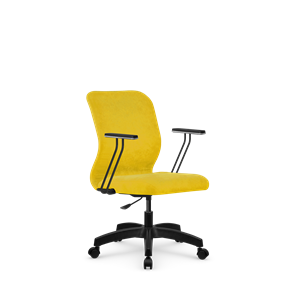 Кресло компьютерное SU-Mr-4/подл.110/осн.005 желтый в Ярославле