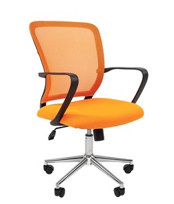Кресло офисное CHAIRMAN 698 CHROME new Сетка TW-66 (оранжевый) в Ярославле