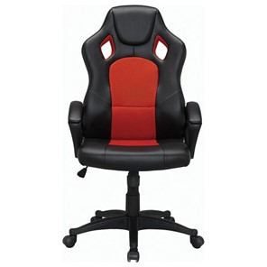 Кресло офисное Brabix Rider EX-544 (экокожа черная/ткань красная) 531583 в Ярославле