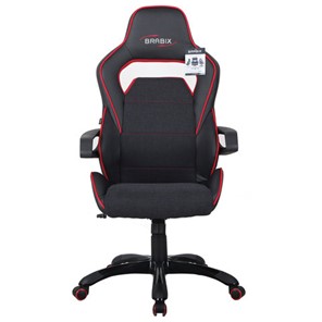 Офисное кресло Brabix Nitro GM-001 (ткань, экокожа, черное, вставки красные) 531816 в Рыбинске