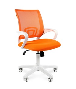Кресло CHAIRMAN 696 white, ткань, цвет оранжевый в Ярославле