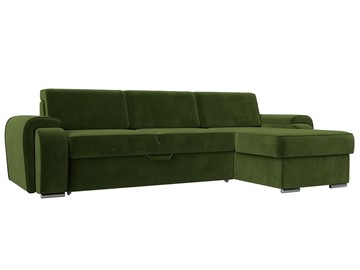 Угловой диван Лига-025, Зеленый (Микровельвет) в Ярославле