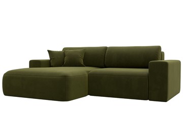 Угловой диван Лига-036 Классик, Зеленый (Микровельвет) в Рыбинске