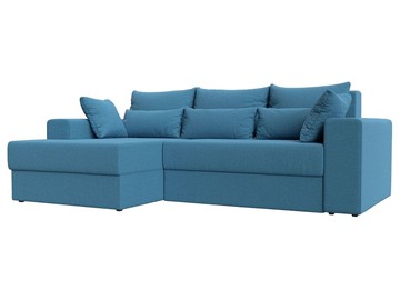 Угловой диван с оттоманкой Майами, Амур голубой (Рогожка) в Ярославле