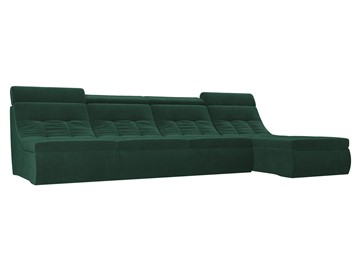 Большой модульный диван Холидей люкс, Зеленый (велюр) в Ярославле