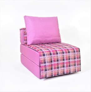 Бескаркасное кресло-кровать КлассМебель Харви, фуксия - квадро в Ярославле