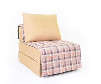 Бескаркасное кресло-кровать КлассМебель Харви, песочный-квадро беж в Ярославле