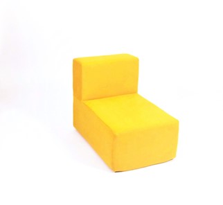 Кресло бескаркасное КлассМебель Тетрис 50х80х60, желтое в Ярославле