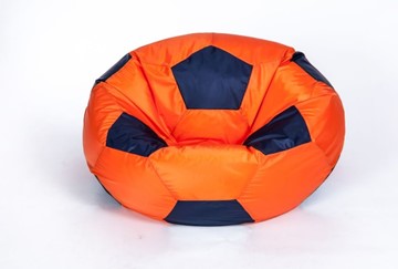 Кресло-мешок КлассМебель Мяч большой, оранжево-черный в Ярославле