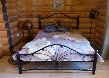 Кровать в спальню Фортуна 2, 1600, черный/черный в Ярославле