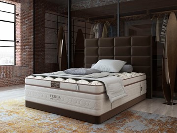 Спальная кровать Chocolate Compact/Basement 180х200, Микровелюр (Manhattan Лесной каштан) в Ярославле