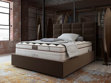 Кровать 2-х спальная Chocolate Compact/Island M 160х200, Микровелюр (Manhattan Лесной каштан) в Ярославле