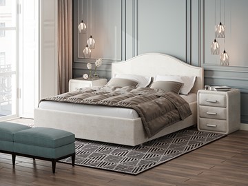 Кровать в спальню Proson Classic 160х200, Велюр (Лофти Лён) в Ярославле