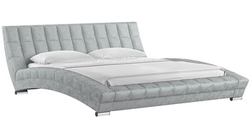 Двуспальная кровать Оливия 180 арт. Дарлинг грей сандал (светло-серый) с основанием в Ярославле