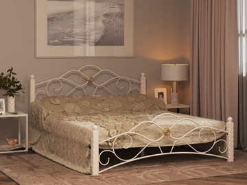 Спальная кровать Гарда 3, 160х200, белая в Ярославле