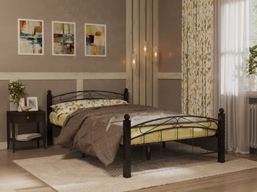 Спальная кровать Гарда 15, 140х200, черная в Рыбинске